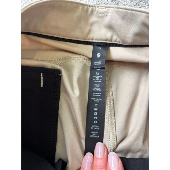 NWOT LULULEMON classic fit 5 pocket pant khaki, $128 Sz 33 E50 - Picture 3 of 7